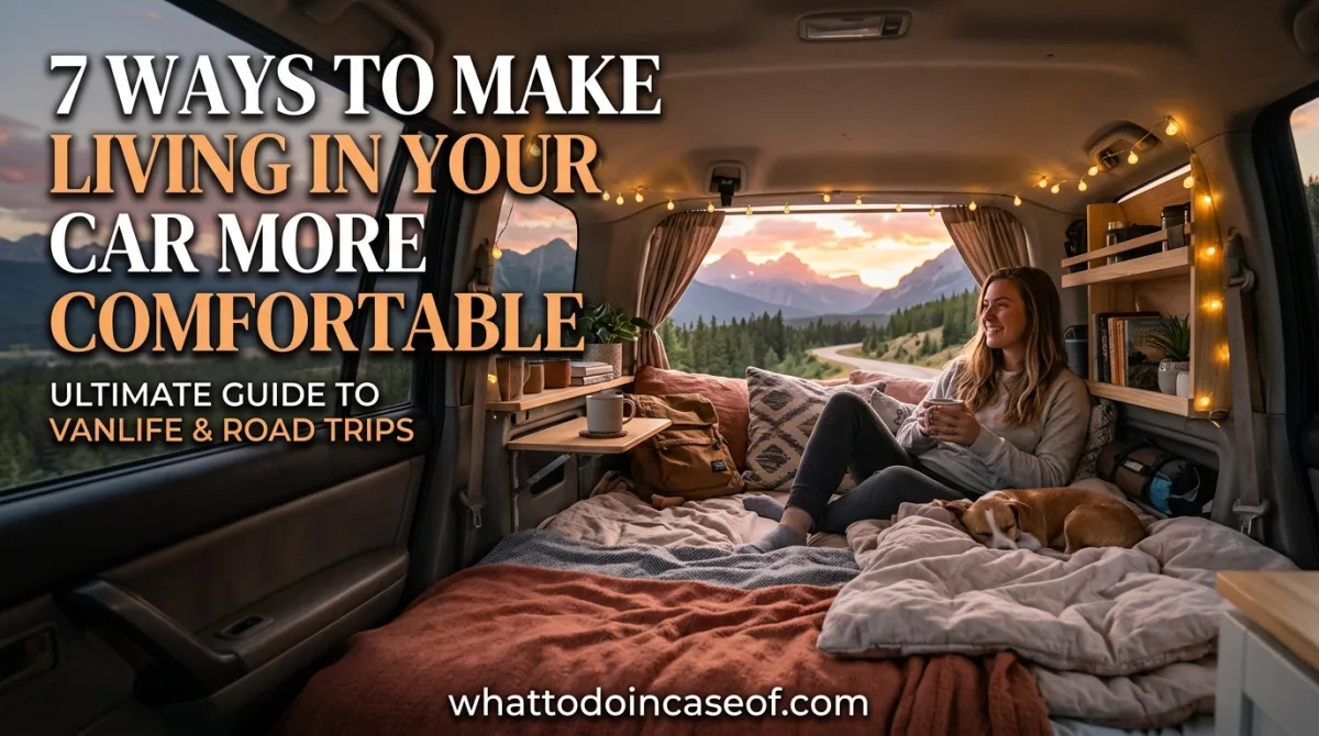 7 Ways to Make Living in Your Car More Comfortable